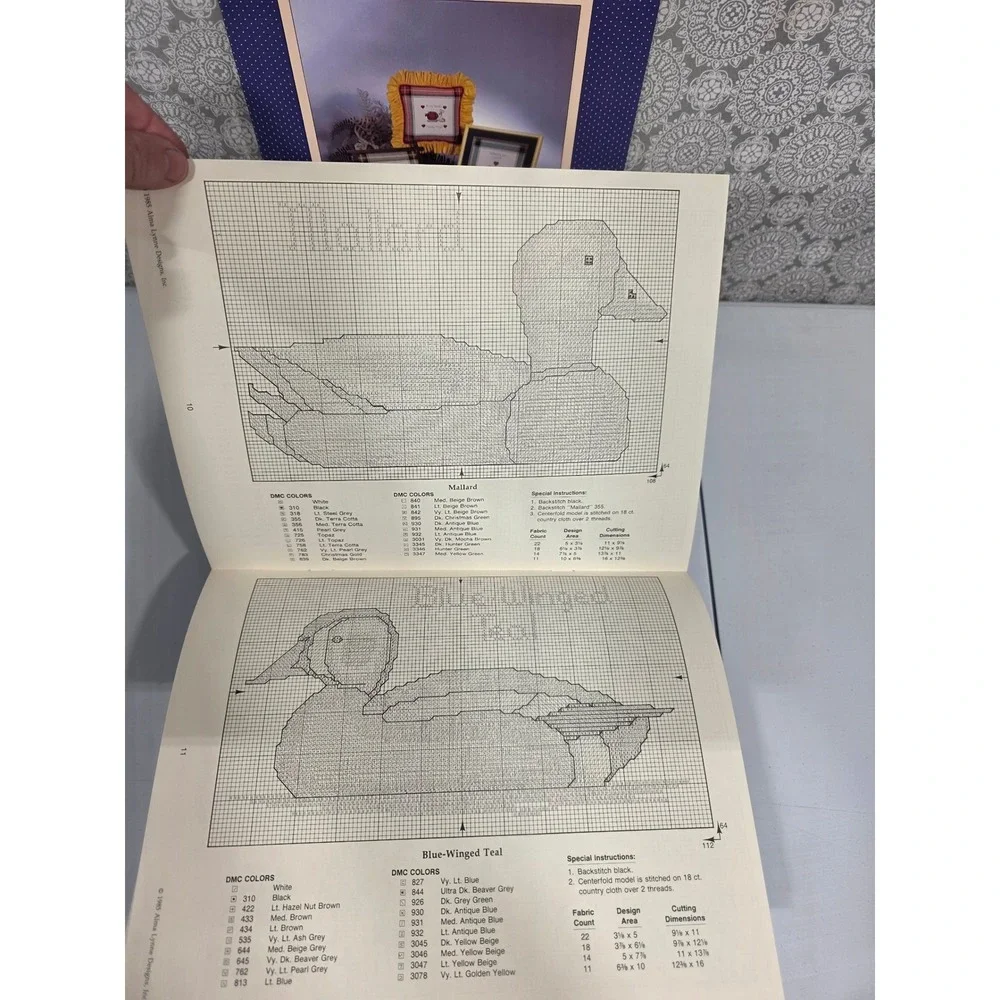 24-Vintage Alma Lynne Designs At Your Leisure Counted Cross Stitch Patterns Book